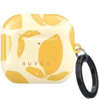 Burga obal so vzorom a karabínou pre AirPods 4 / 5 - Lemon Tart