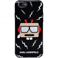 Karl Lagerfeld kryt Karl Robot pre iPhone 6 / 6S – čierny