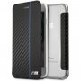 BMW puzdro Carbon Book pre iPhone 7 / 8 – čierne