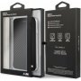 BMW puzdro Carbon Book pre iPhone 7 / 8 – čierne