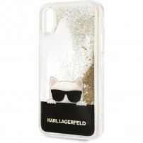 Karl Lagerfeld kryt Choupette s trblietkami pre iPhone XR – zlatý