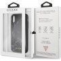 Guess originálny kryt čierny mramor pre iPhone XR – čierny