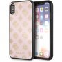 Guess Layer Glitter Peony kryt pre iPhone X/XS – svetloružový