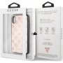 Guess Layer Glitter Peony kryt pre iPhone X/XS – svetloružový
