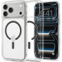 Spigen Ultra Hybrid transparentný kryt s sivým MagSafe pre iPhone 17 Pro / 18 Pro - číry