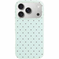 Ochranný kryt s bodkami pre iPhone 17 Pro / 18 Pro - mentolový