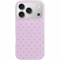 Ochranný kryt s bodkami pre iPhone 17 Pro / 18 Pro - fialový