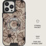 Burga Barely Yours magnetický MagSafe otočný 360° stojan pre iPhone - strieborný