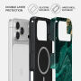 Burga Tough kryt so vzorom a MagSafe pre iPhone 17 Pro / 18 Pro - Emerald Pool