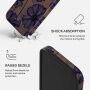 Burga Tough kryt so vzorom a MagSafe pre iPhone 17 Pro / 18 Pro - Velvet Night