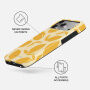Burga Tough kryt so vzorom a MagSafe pre iPhone 17 Pro Max / 18 Pro Max - Lemon Tart