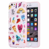 Plastový ochranný kryt/obal s&nbsp;farebnými obrázkami pre Apple iPhone 6 / 6S