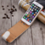Otváracie elegantné flipové puzdro pre Apple iPhone 6S / 6 – bielo-hnedé