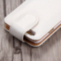 Otváracie elegantné flipové puzdro pre Apple iPhone 6S / 6 – bielo-hnedé