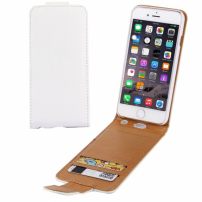 Otváracie elegantné flipové puzdro pre Apple iPhone 6S Plus / 6 Plus – bielo hnedé