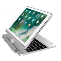 Odnímateľné puzdro s klávesnicou pre iPad 9,7" (2017/2018) / Pro 9,7" / Air 1 / 2 – strieborné
