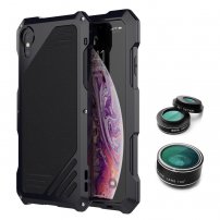 Viking extra odolné puzdro s 3 výmennými objektívmi pre iPhone X/XS – čierne